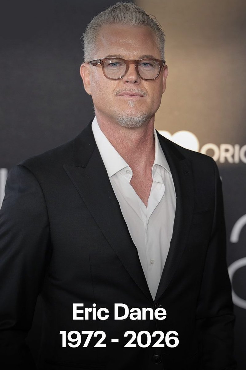 Noticia que duele y mucho 😭 
QEPD 🕊️ ERIC DANE