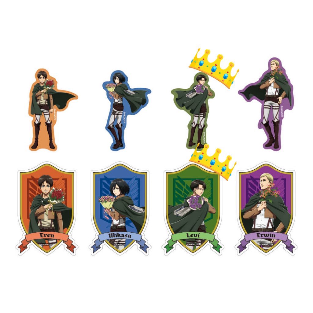 dolkuwa419ree's tweet photo. 【交換】
進撃の巨人 ニジゲンノモリ

譲 エレン ミカサ エルヴィン 

求 👑リヴァイ

缶バッジ5BOX〜 ステッカー 1･2BOX現地 or 通販(あれば)購入予定。
検索からもお気軽にお声かけ下さい。 https://t.co/ALdqDPwbQP