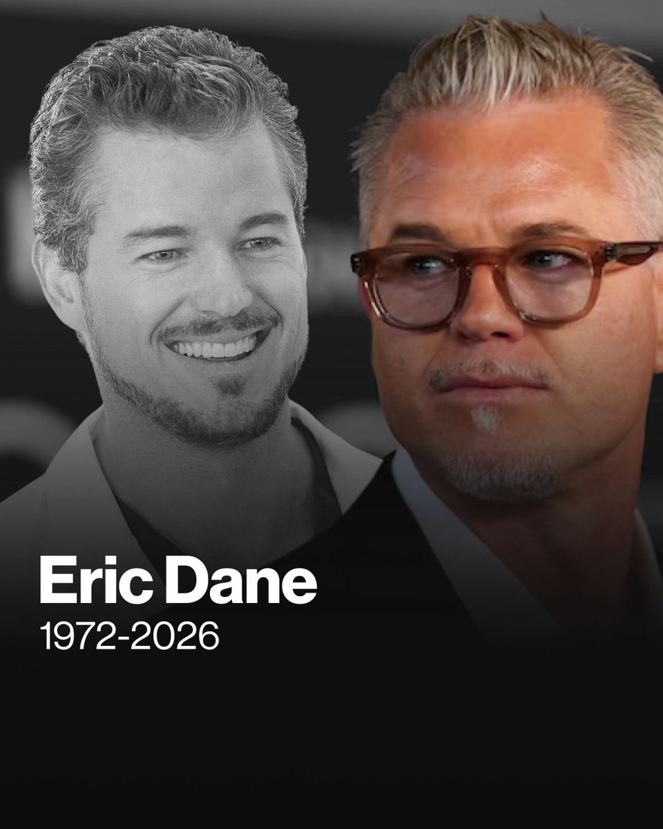 theprojecttv's tweet photo. Eric Dane, the star best known for playing Dr Mark Sloan in Grey’s Anatomy, has died aged 53.

Dane was diagnosed with amyotrophic lateral sclerosis, better known as ALS, in 2025, while working on Euphoria’s third (yet to be aired) season. https://t.co/seCmxEITOO