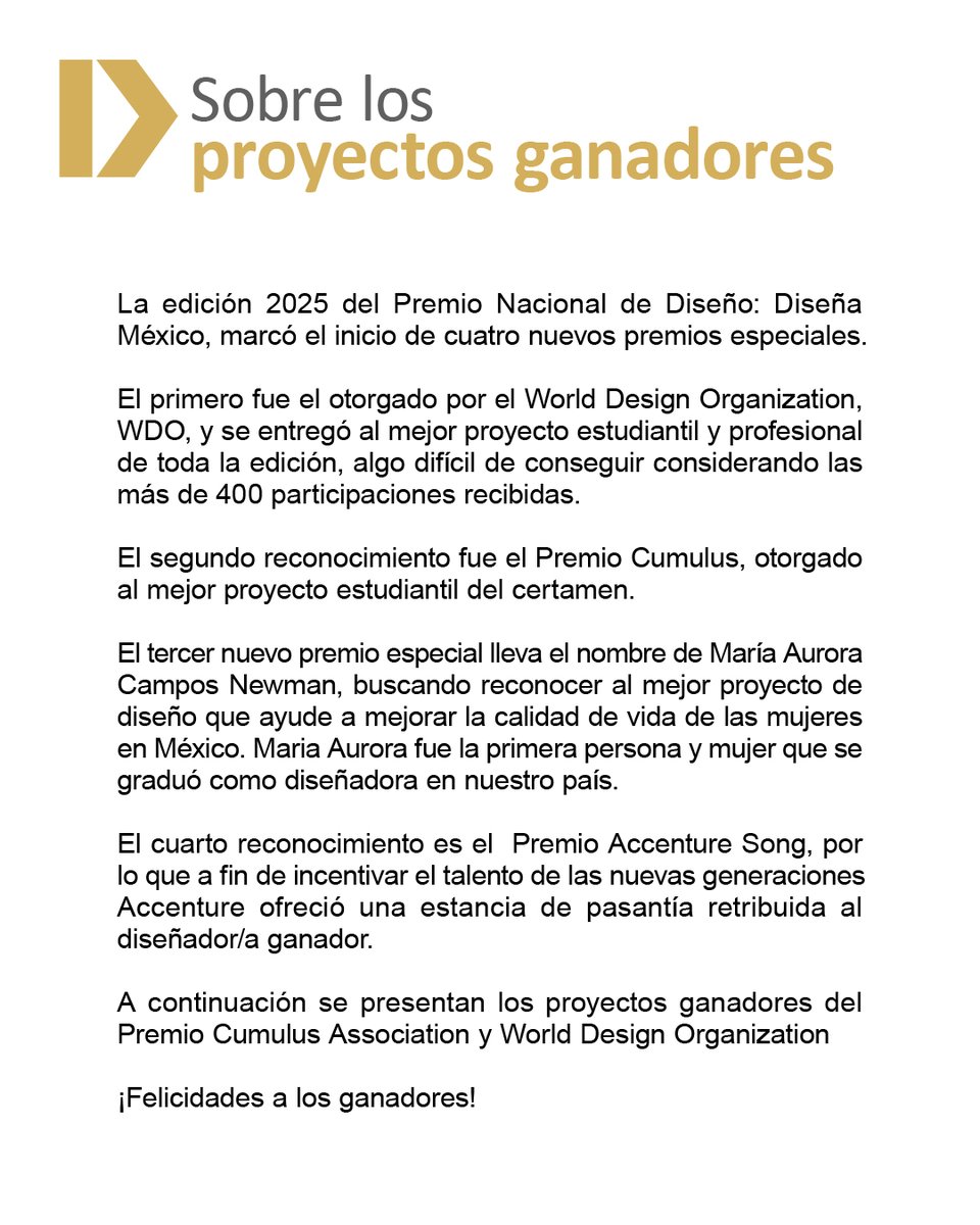 PremioDisenaMX's tweet photo. https://t.co/4YOsKlC0AW
#PremioNacionaldeDiseño #DiseñaMexico
#ReconocimientoalTalentoMexicano https://t.co/qbQtwOBLKB