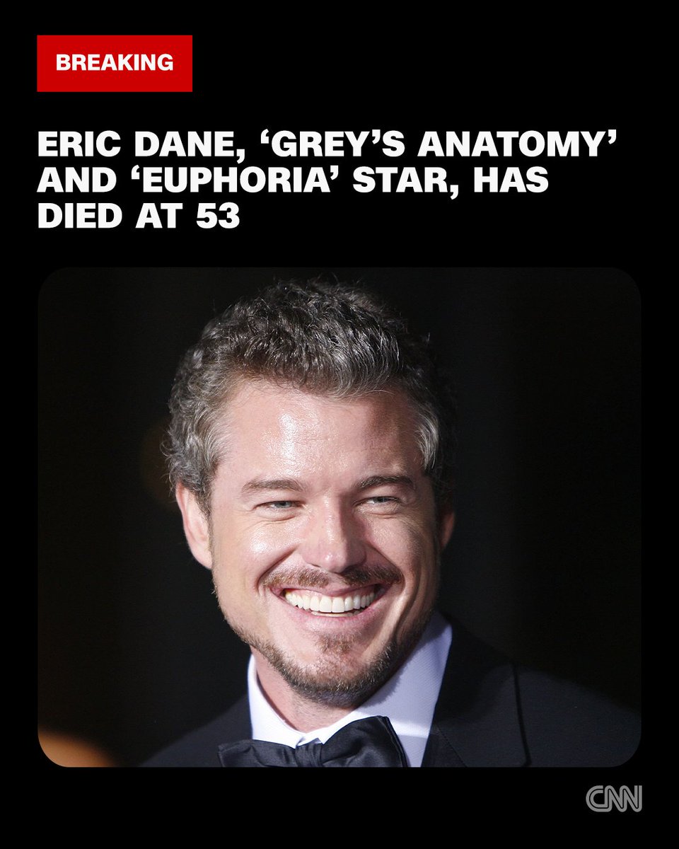 Eric Dane, the actor who steamed up primetime TV on “Grey’s Anatomy” at the height of the show’s popularity, has died, according to his publicist.