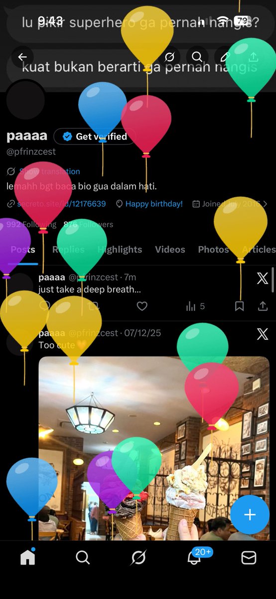 pfrinzcest's tweet photo. Balon nya qaqa https://t.co/4LSNUpbrEg