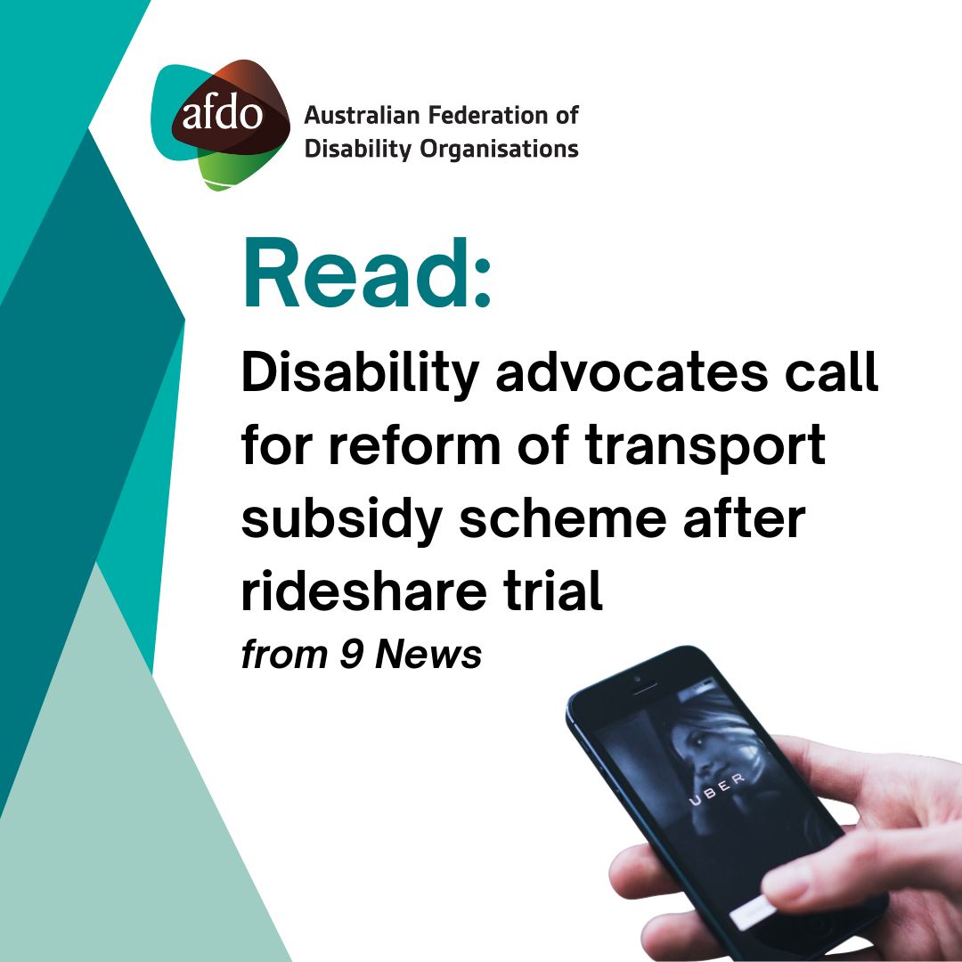 AfdoOffice's tweet image. Disability advocates are calling for provider-neutral transport subsidy schemes that include rideshare services. 

A national trial found 98% of participants support reform, citing improved access, safety and independence. 

Read more: 
buff.ly/pfcFQkK 

#DisabilityRights