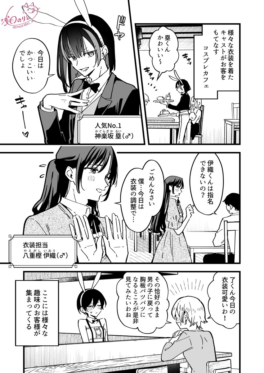 性別があやふやなコンセプトカフェ(2/3) 