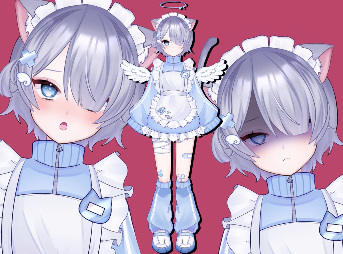 限定一点】天使メイド猫【14差分】 絵師様：Z96様 (#Z96_zakuro