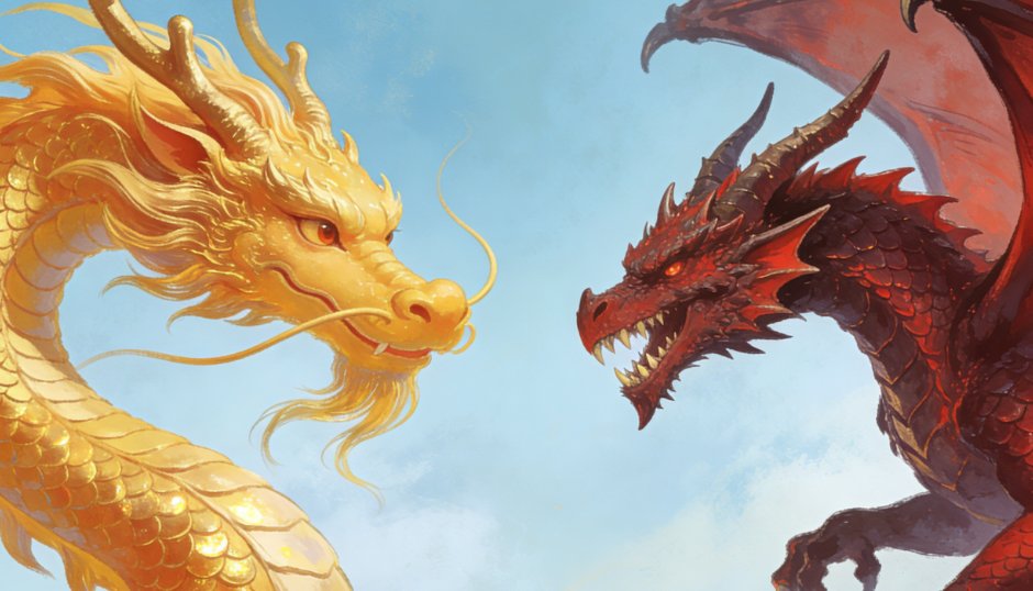 FreshChinese123's tweet photo. In Chinese culture, dragons symbolize luck, strength and blessing, unlike the often evil, destructive dragons in Western medieval lore. https://t.co/llMv26UqMq