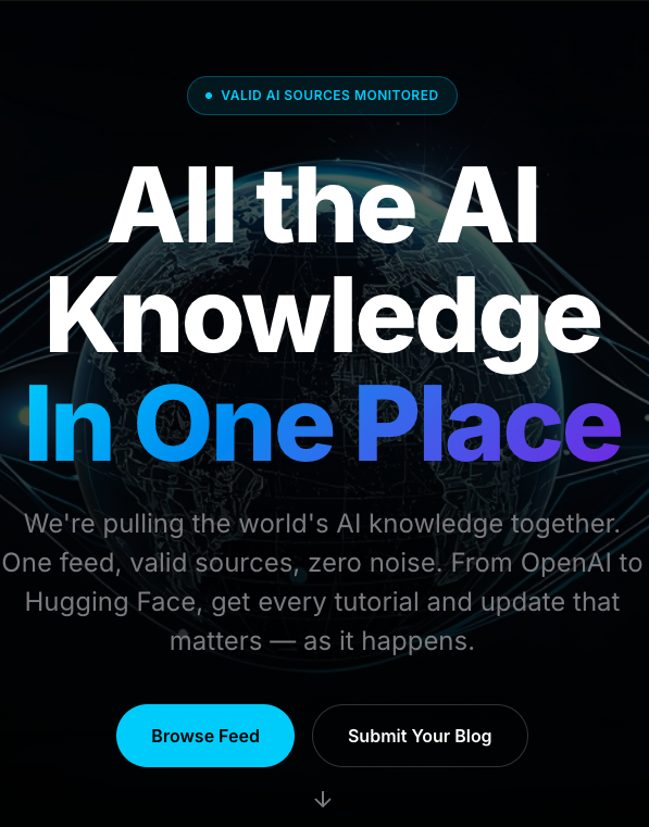 AnotherMySQLDBA's tweet photo. Today, AI news is scattered across dozens of blogs, newsletters, and social feeds. Important updates get missed. Planet AI brings it all together in one place — just like we did for MySQL back in the day, but for the AI era.
Try it: https://t.co/YiG6DxSVsd https://t.co/BFhPdrLVj8