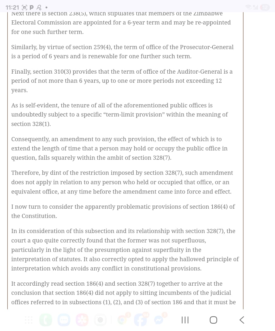 Interesting that Ziyambi Ziyambi was presenting exactly the same points in exactly the same words, almost at the same time with <a href="/ProfJNMoyo/">Prof Jonathan Moyo</a> although from different geographical locations. It's clear one is writing the scripts for the other. Anyway, it's a lie that section 95 (2)