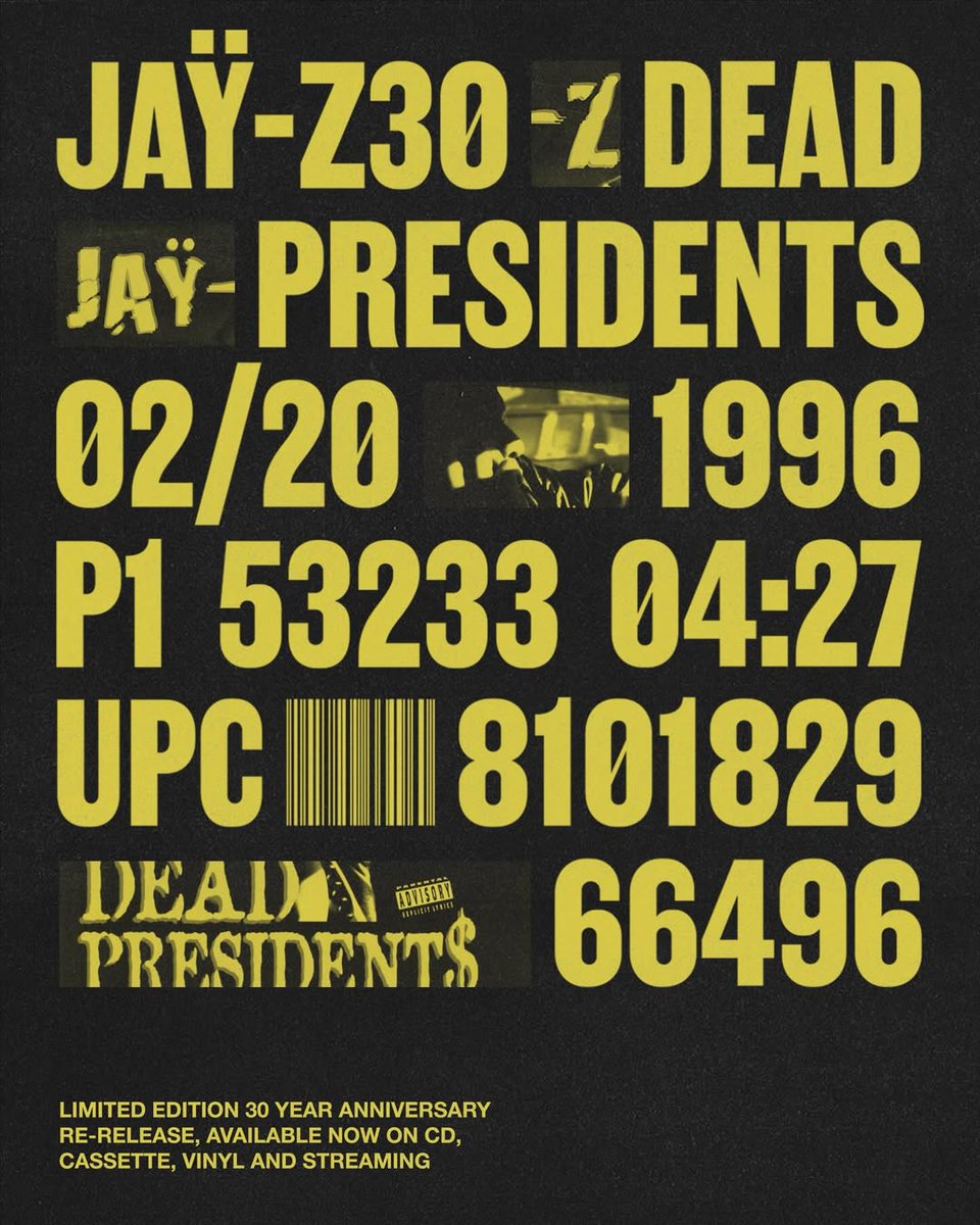 ComplexMusic's tweet photo. DEAD PRESIDENTS
JAŸ-Z
ON STREAMING NOW https://t.co/9pP1Gwlr4M