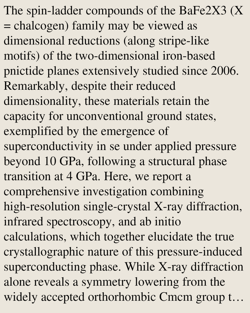 BaFe2Se3 a quasi-unidimensional non-centrosymmetric superconductor

S. Deng, A. Roll, W. G. Zheng, T. Vasina, D. Bounoua, P. Fertey, M. Verseils, C. Bellin, A. Forget, D. Colson, …
arxiv.org/abs/2602.16871 [𝚌𝚘𝚗𝚍-𝚖𝚊𝚝.𝚜𝚞𝚙𝚛-𝚌𝚘𝚗 𝚌𝚘𝚗𝚍-𝚖𝚊𝚝.𝚜𝚝𝚛-𝚎𝚕]