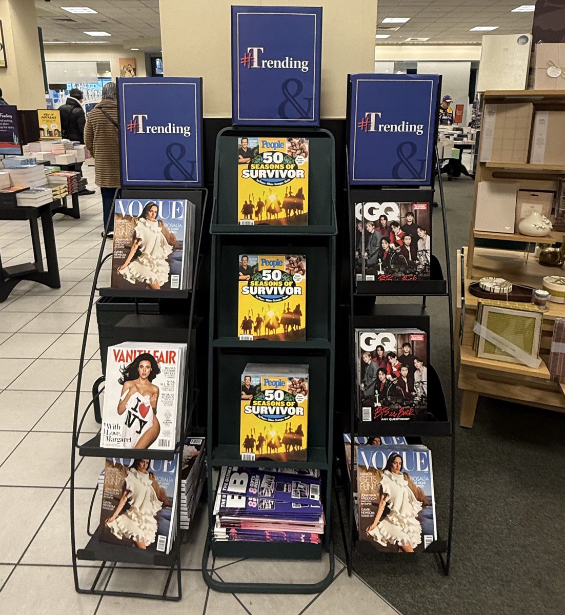 #BTS for GQ cover is now available at Barnes &amp; Noble on 5th Ave store in New York 🇺🇸

#BTSxGQMagazine