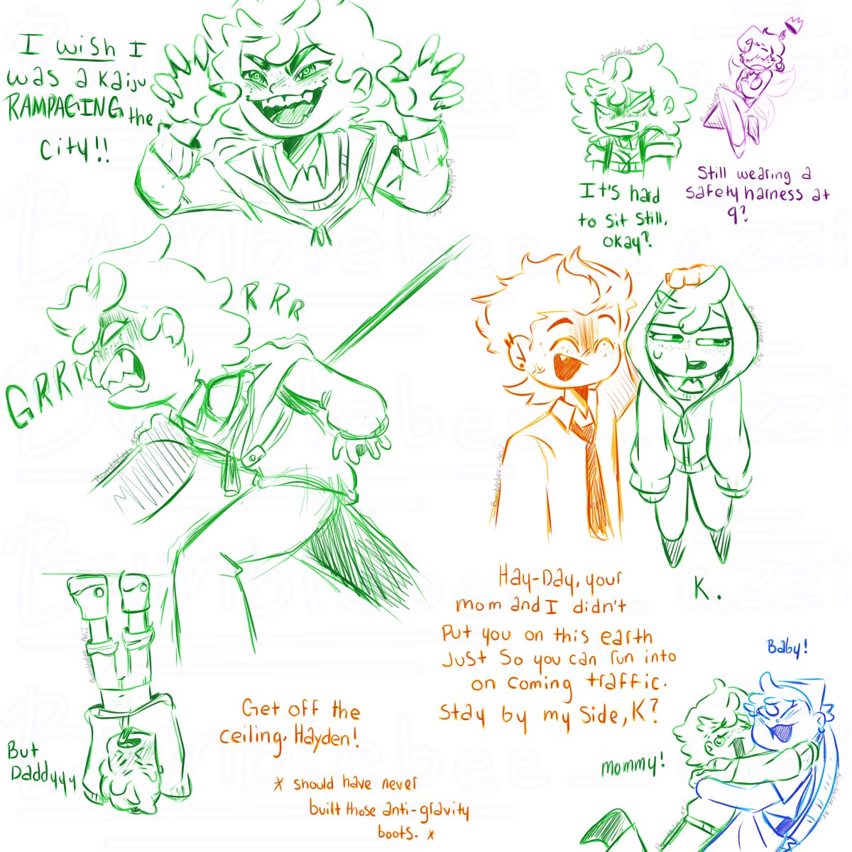 Doodles I did while taking a break. #devzel #FairlyOddParents #FairlyOddParentsANewWish #fop #fopanw