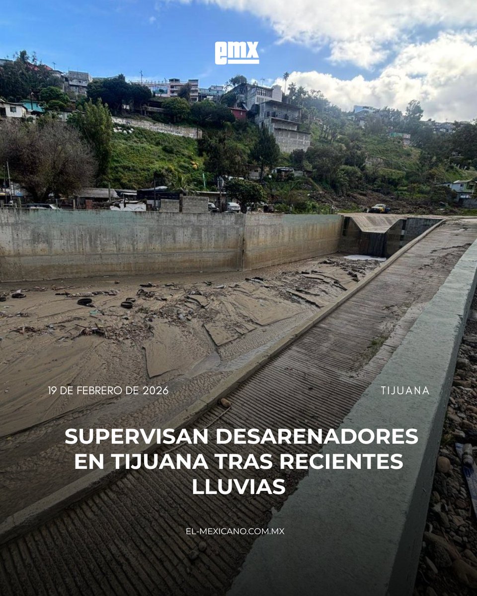 #Tijuana | Gobierno de Tijuana supervisa 34 desarenadores tras lluvias recientes. La mayoría presenta entre 5% y 30% de azolve.
Exhortan a no tirar basura para evitar inundaciones.
#eMX #Noticias
