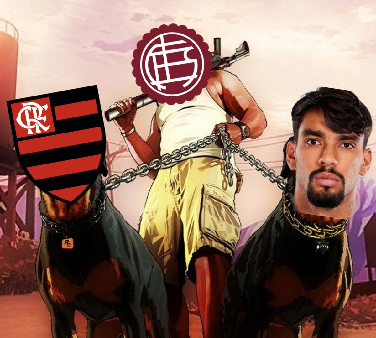 Lanusnt's tweet photo. Flamengo e Paqueta? 

Nunca ouvi falar dele 💸

Este é Lanus 🇱🇻🔪 https://t.co/ecwEJrk0Zq