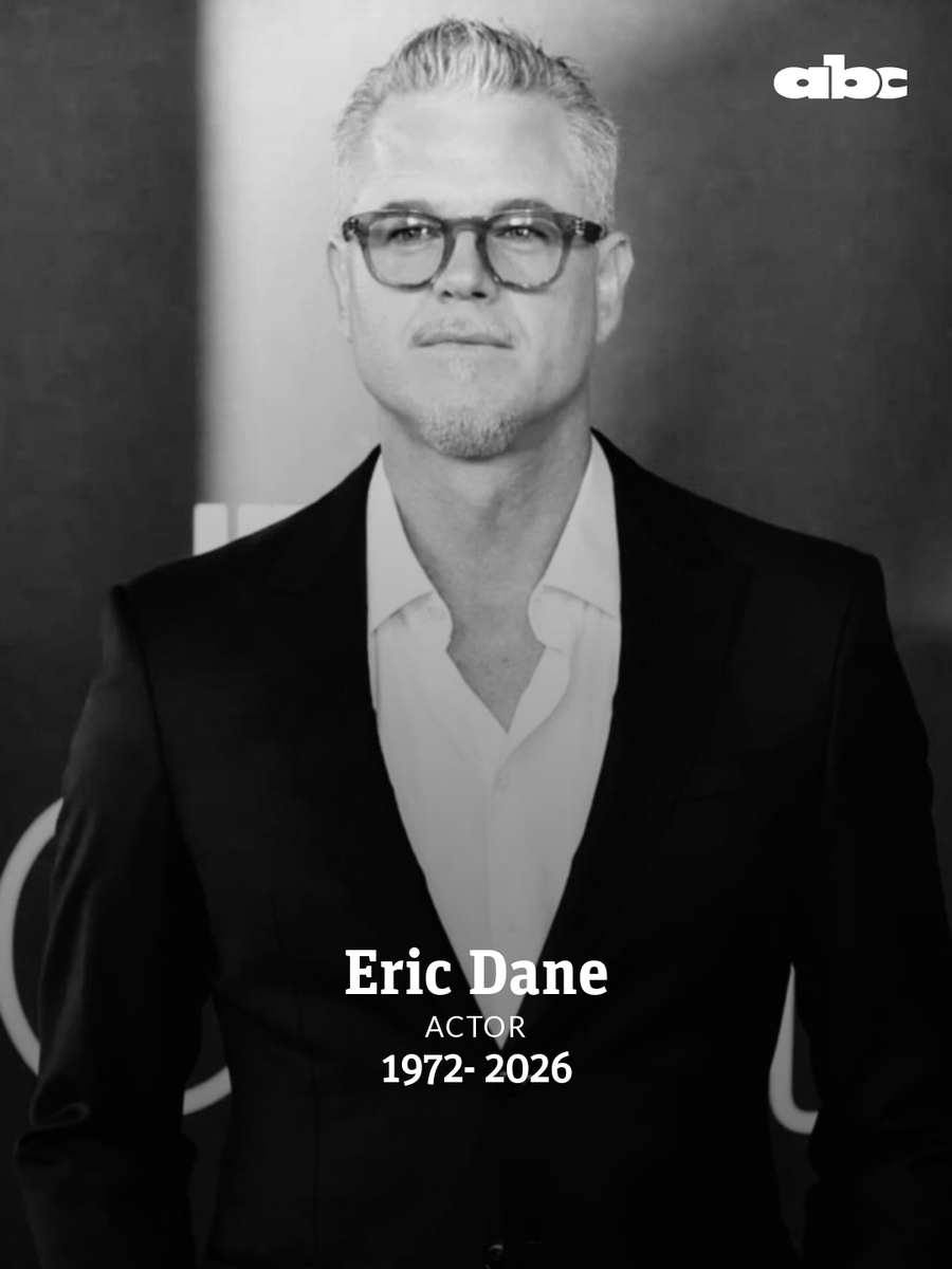 ABCDigital's tweet photo. #ABCInmemoriam | Falleció el actor Eric Dane a los 53 años de edad. Meses atrás hizo público que fue diagnosticado con esclerosis lateral amiotrófica (ELA). 

 🔸Fue conocido por haber interpretado a Mark Sloan en la serie "Grey's Anatomy", a Cal Jacobs en "Euphoria" y al Capitán Tom Chandler en "The Last Ship".  

La información fue confirmada por su familia.  

📲 https://t.co/x180XlPFOr