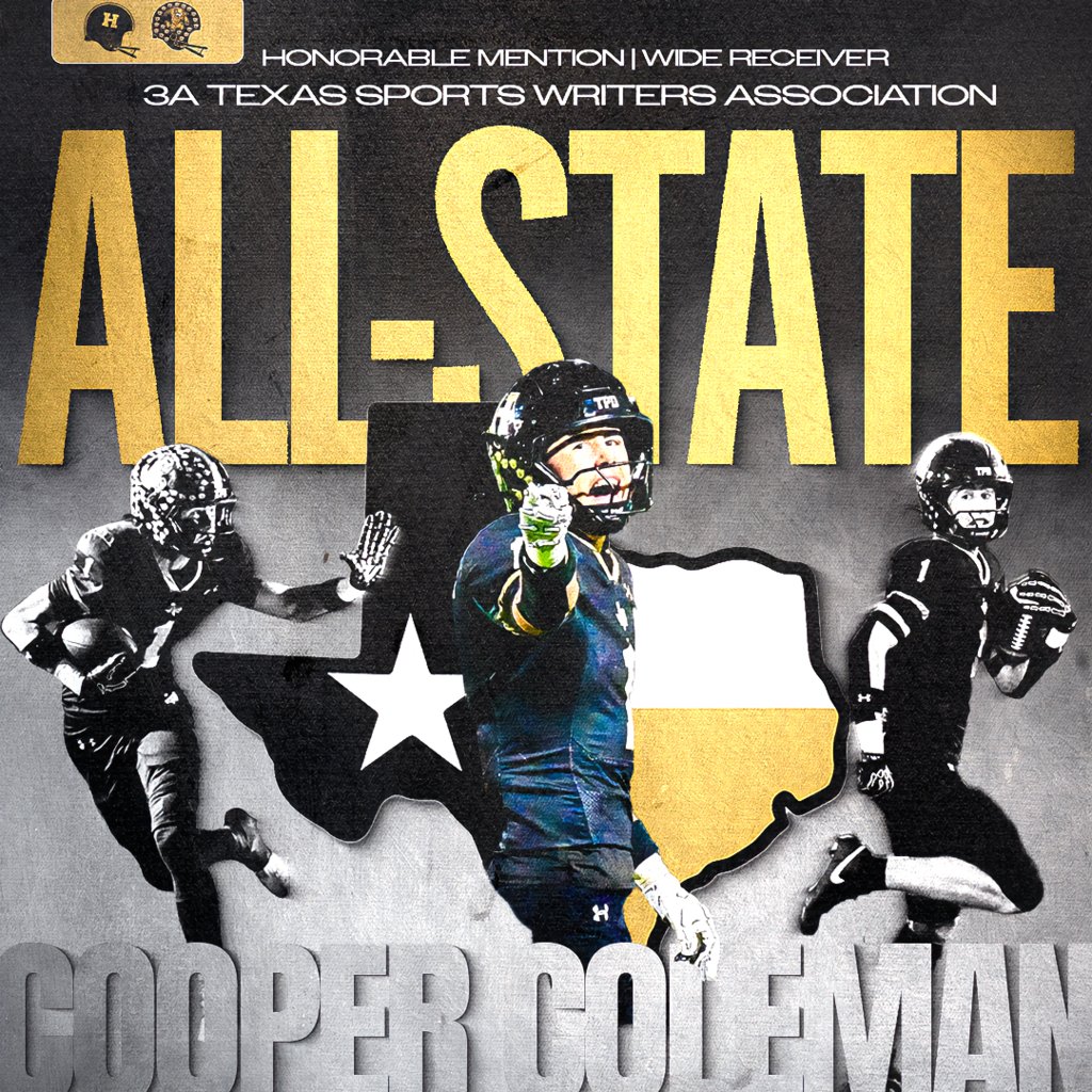 🔥 HENRIETTA FB | ALL-STATE 🔥

Cruse Coleman — 1st Team RB
Cooper Coleman — Hon. Mention WR

3A TSWA All-State selections.

Proud of the work. Proud to be Bearcats.
Trust. Passion. Discipline.