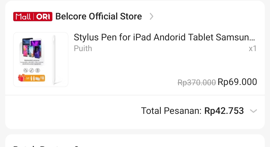 wts stylus pen belcore, baru bgt dtg hari ini. baru sadar ternyata salah belii, aku jual 35k. bs cek condi jg 🥰🤩 

#lapakwts