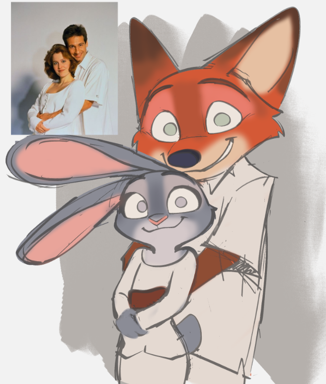tet_40's tweet photo. cant help but share this wip I think this is the cutest i've drawn them 😭 https://t.co/J8KZO6vaiF