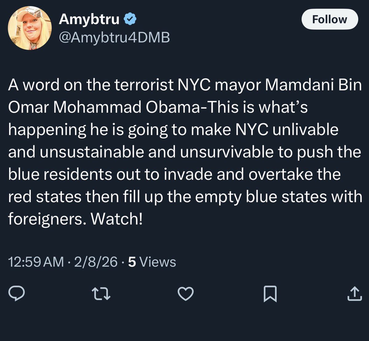 <a href="/IslamInvasion/">Islam Invasion 🚨</a> BIN LADEN OMAR MOHAMMAD MAMDANI WILL DESTROY NYC IN LESS THAN A YEAR!!! He is going to ruin all of your lives and bank accounts!! He will bring Islamic terror to NYC! He will force you all to listen to demonic calls to prayer 5 times a day against your will!! Calls to prayer that