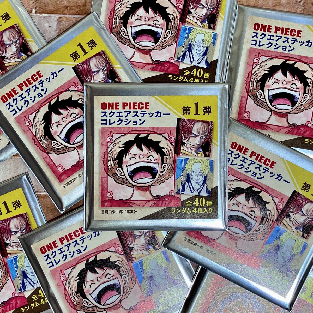 再入荷】原画商品 『ONE PIECE』スクエアステッカーコレクション 第1弾