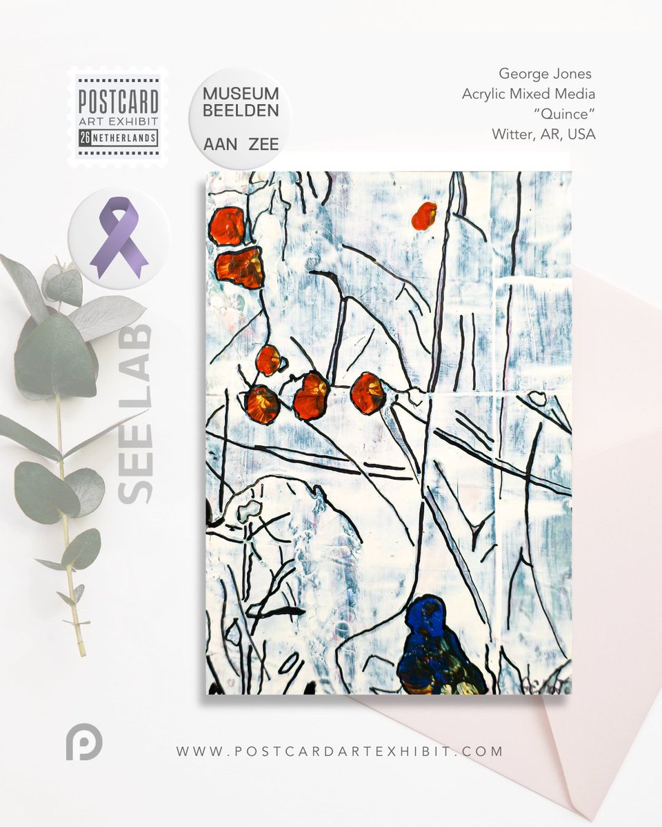 This lovely card has arrived for #postcardartexhibit26! Together