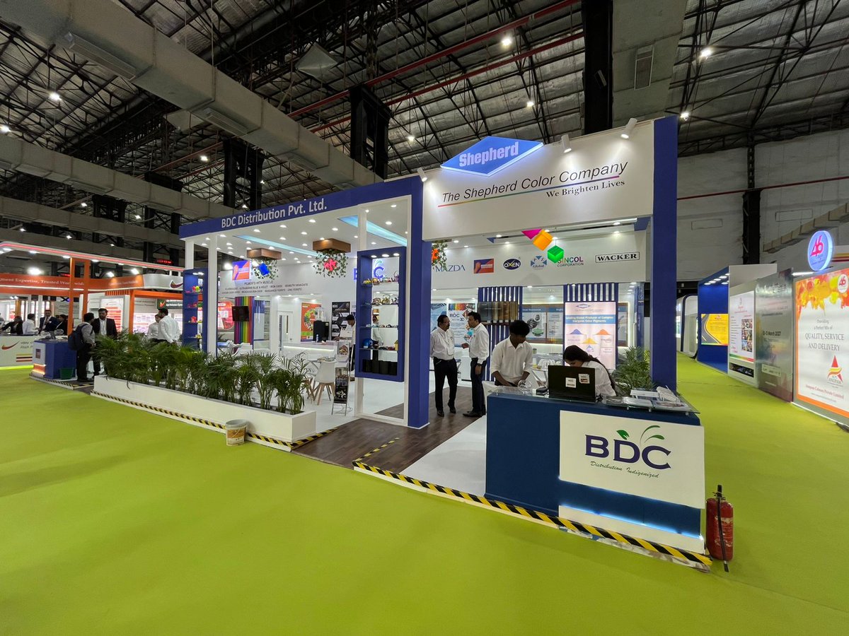 ShepherdColor's tweet photo. Day 2 of PaintIndia and our team is ready to welcome you Hall 3 | Stall F4. Shepherd Color is the leading global manufacturer of Complex Inorganic Color Pigments. Our pigments offer unmatched weatherability and solar heat mitigation for performance-critical applications. https://t.co/ISe3kuNuew