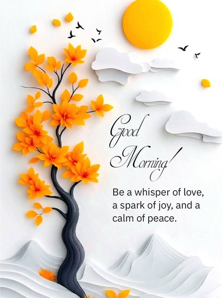 Good Morning ☀️ A new day brings new energy new ideas  and new opportunities  Make today count