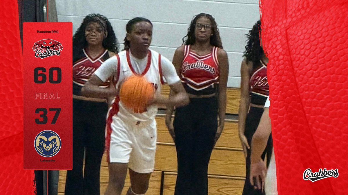 CrabberADVias's tweet photo. Tori Wellons led all scorers with 18 points as the Lady Crabbers took down Lafayette 60-37 in the first round of the Region 4A playoffs. They will take on Grafton on Tuesday 2/24 @ 6:00 pm in the semifinals #crabberpride https://t.co/clVTVeDR5S