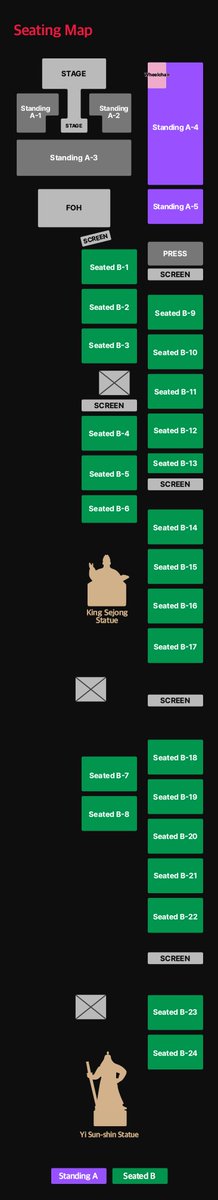 พื้นที่จัด เวที และผังรับชมอีเวนต์ BTS THE COMEBACK LIVE | ARIRANG ทอดยาวตลอดบริเวณจัตุรัสควังฮวามุน ในวันเสาร์ที่ 21 มี.ค. เวลา 18:00น. (ไทย)

เปิดจองบัตรรอบ General ทาง NOL Ticket ในวันจันทร์ที่ 23 ก.พ. เวลา 18:00น. (ไทย) (จำกัดจำนวน 1 ใบ/คน)