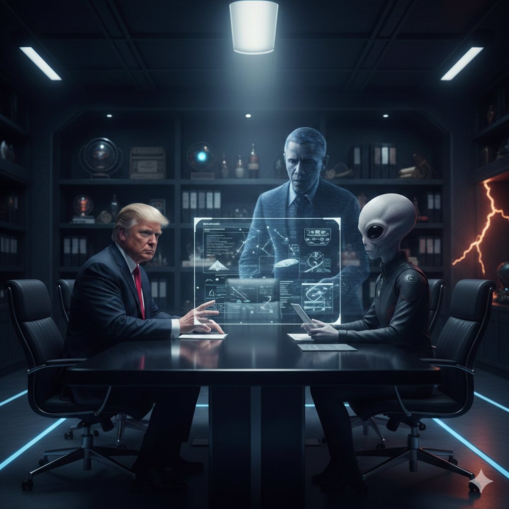 tx6_od's tweet image. Obama did it. And Trump exposed the secret!" 🛸🔥
Is the "Great Revelation" time approaching? Trump accuses Obama of leaking classified information about aliens. Did they live among us all the time? 👽
Get ready. It looks like 2026 will be the year of the first meeting! 🌌🛰️