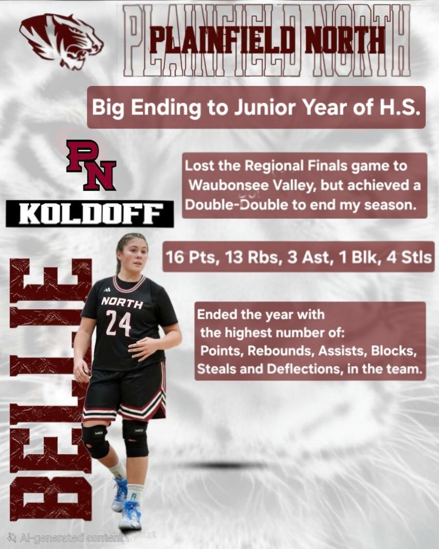 BellieB09's tweet photo. Ended Regional Finals with a Double-Double, and a HUGE ending to my year by achieving the highest numbers in all categories for my team! Most Points, Rebounds, Assists, Steals, Blocks, and Deflections.  Thanks to everyone that has supported me along the way! https://t.co/ej33OFHyQi