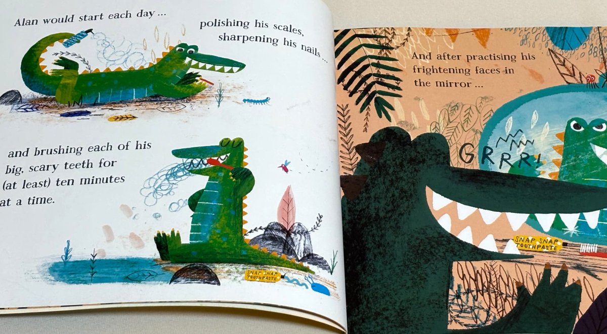 英語絵本】🐊📘 Alan's Big, Scary Teeth こわそうなワニの“ほんとうの