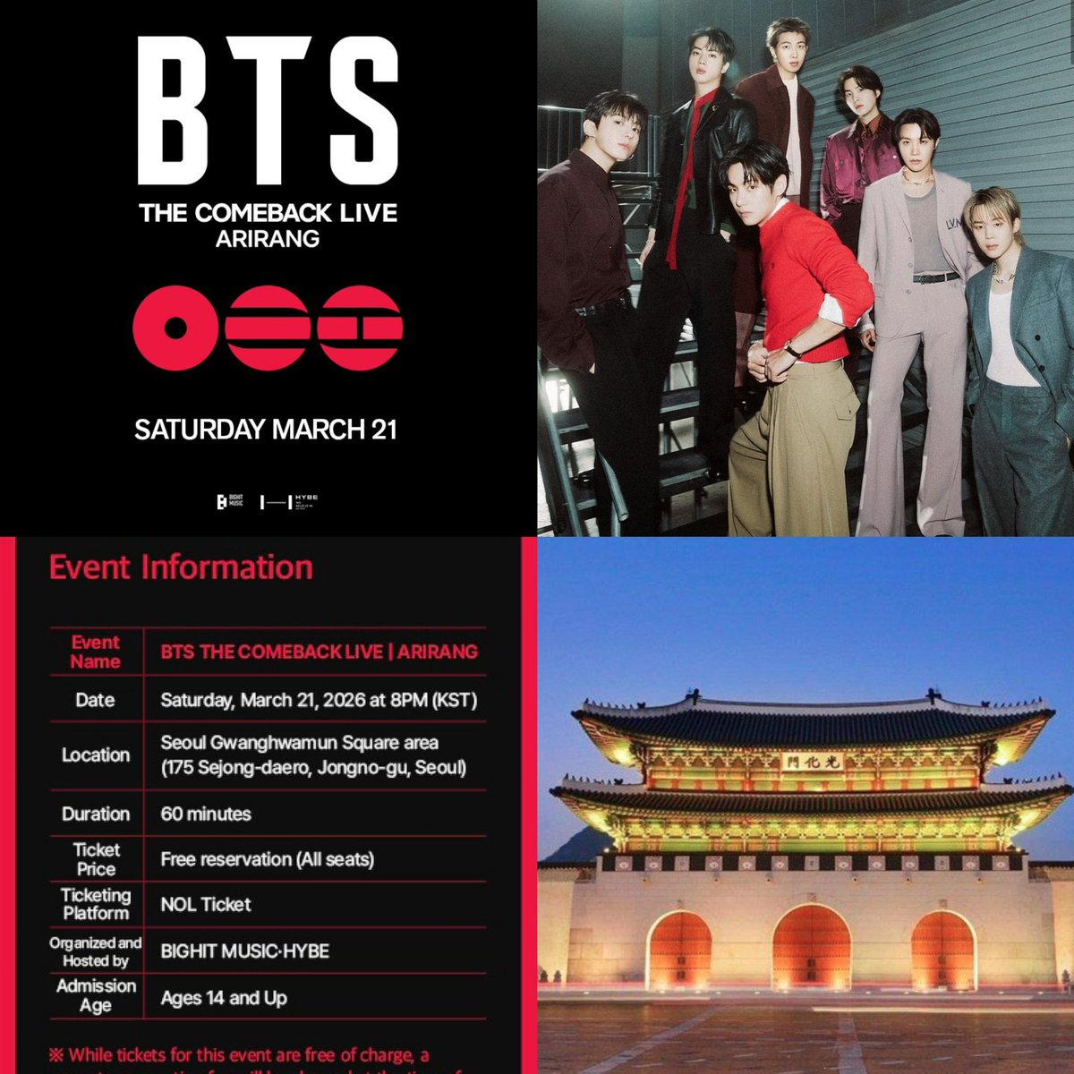 [NEWS] #BTS THE COMEBACK LIVE | ARIRANG will last ONE hour !

#BTS_ARIRANG