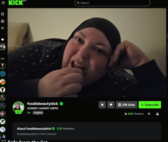 #FoodieBeauty is eating again while saying she's not gonna eat more snacks? shes eating snacks as she says this and yelling at her poor cat!  Her mom needs to have her ass involuntarily committed asap! shes still eating! and saying she's not gonna eat more ffs! lying to everybody