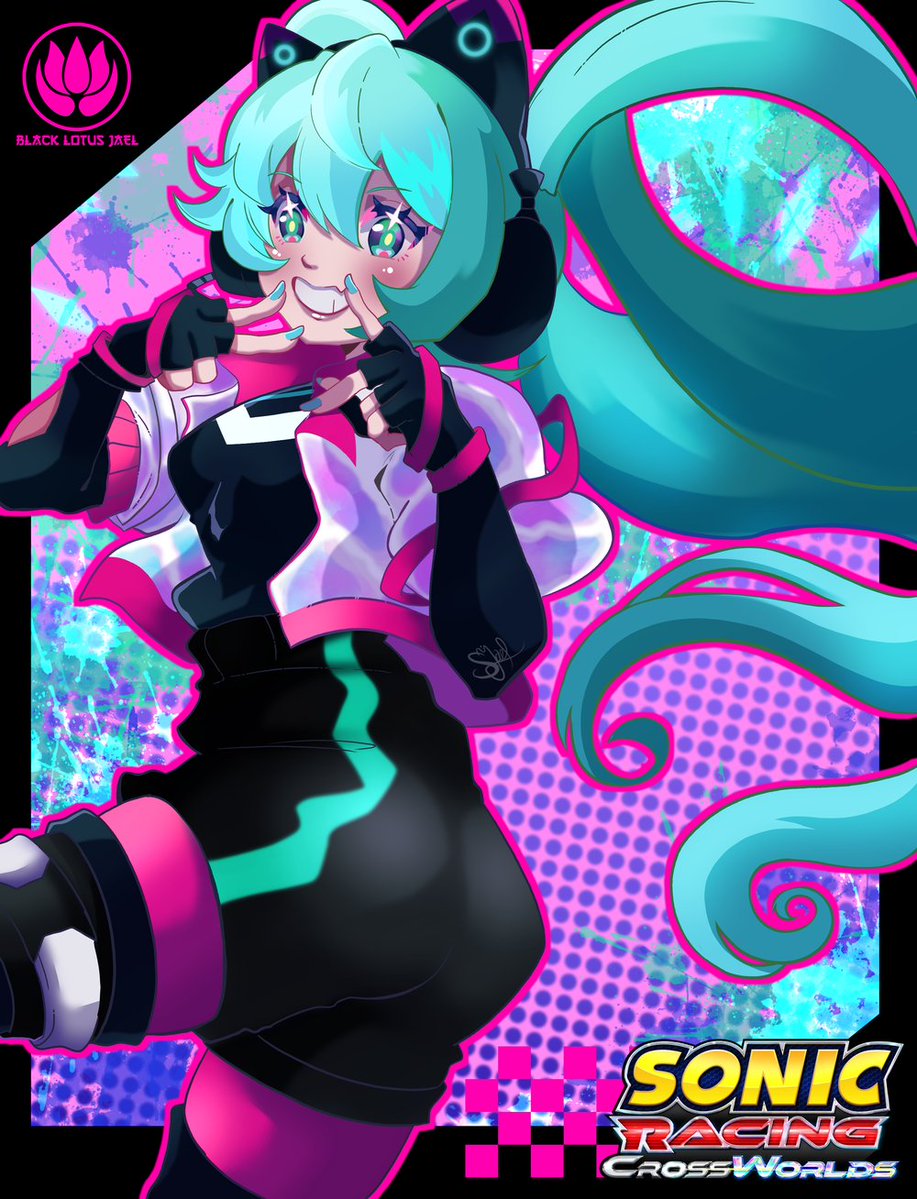 blacklotusjael4's tweet image. Terminada en directo por fin! MIKU HATSUNE  MI NIÑAA!!!!!

#SonicTheHedgehog  #SonicRacingCrossWorlds  #VOCALOID