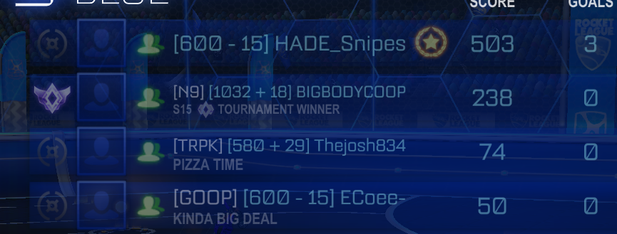 tebow0808's tweet photo. I love how there is just never a rank disparity when it comes to other players.. is there a way you plan on fixing the smurfing and boosting?? @RocketLeague https://t.co/0U3H7uS3wh