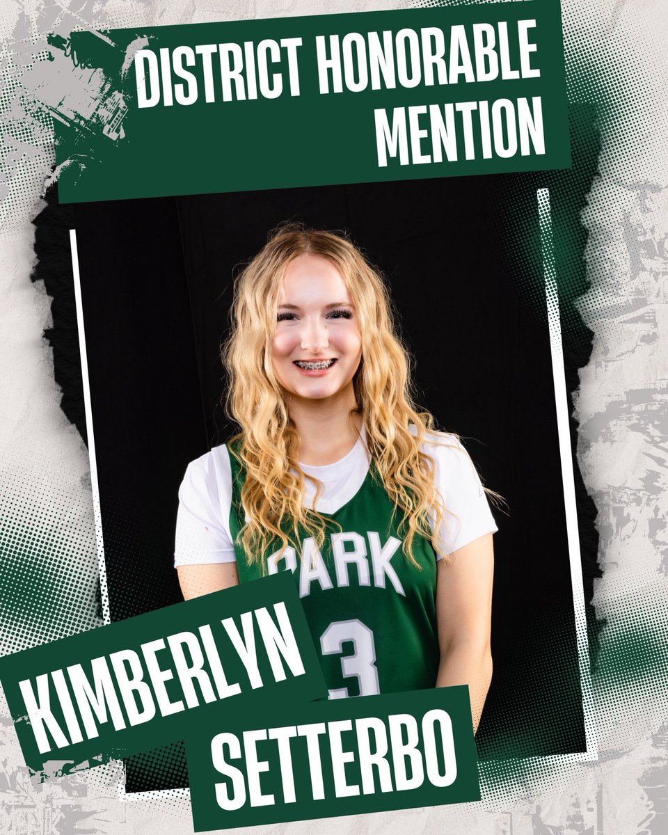 Kimsetterbo15's tweet photo. Honorable Mention &amp; Academic All-District  -4.0 GPA! @KParkGBBall @coachcolebb #panthersnation https://t.co/JJAivUEn7A