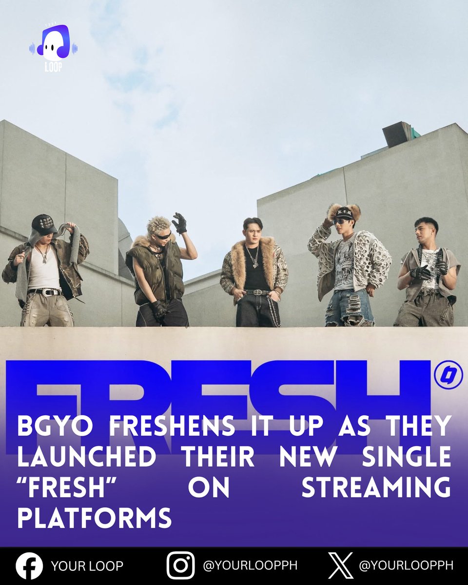 24/7, the vibe stays smooth, effortless and undeniable. BGYO drops the heat with “FRESH”, now streaming on all platforms 🌀

Tap in and stay Fresh.
🔗 orcd.co/bgyo_fresh

 #BGYO_Fresh #BGYO