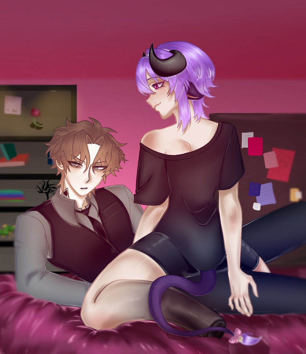 My ocs again... Peter and Azrael #ocart #digitalart #art #SoulCrystals