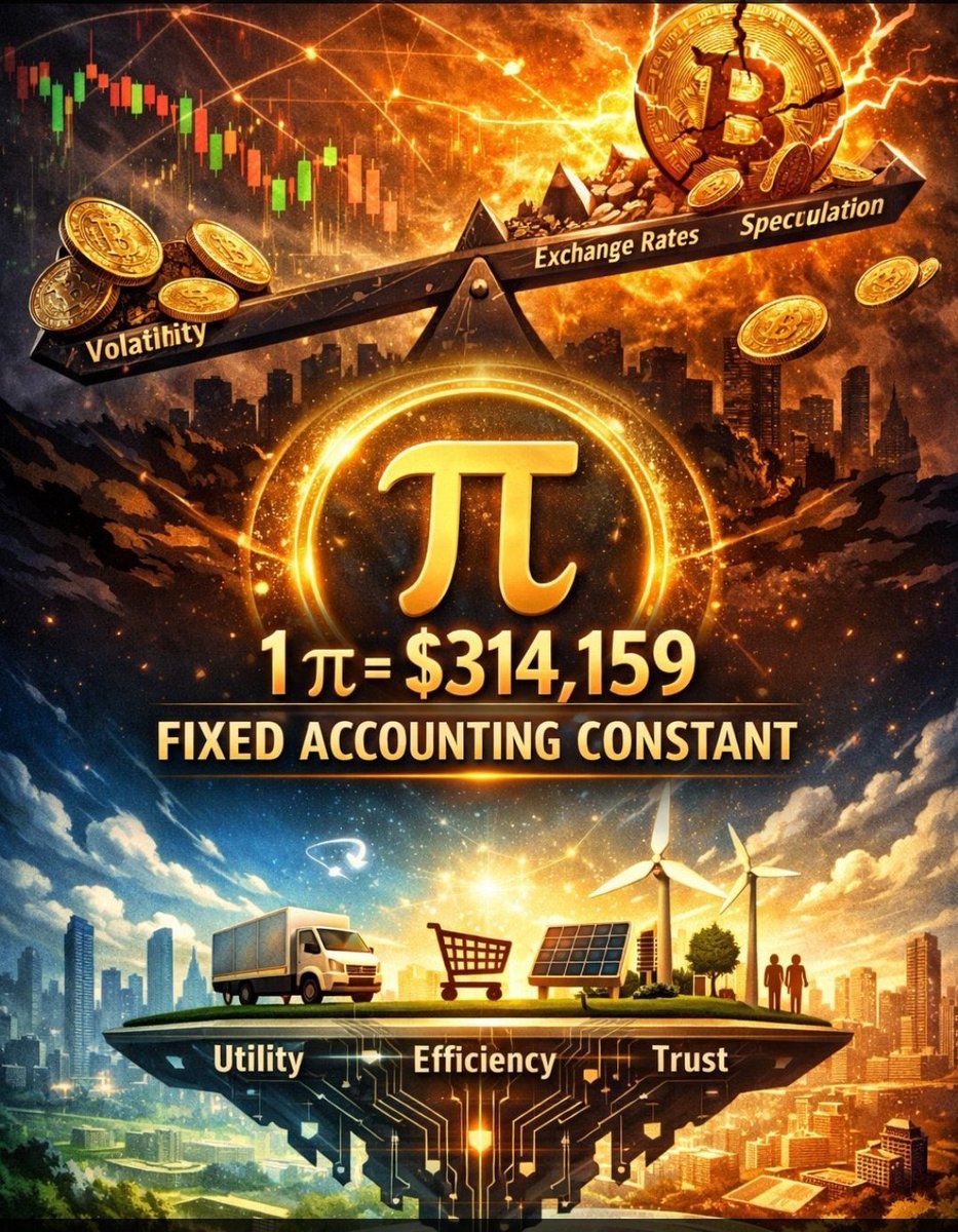 🔥固定会计常数🔥

并非炒作。
并非猜测。
但要注重结构、稳定性和长远眼光。

从一开始，Pi Network 就引入了固定的会计常量，为其生态系统创造了一个可预测和透明的基础。

📊清晰的代币经济学
