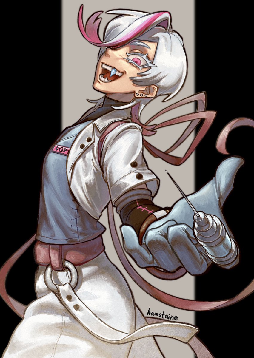 hamstaine's tweet photo. repost without cover template, just an imitation of uranas style of my gachi oc :3 https://t.co/fGrHTurf3F