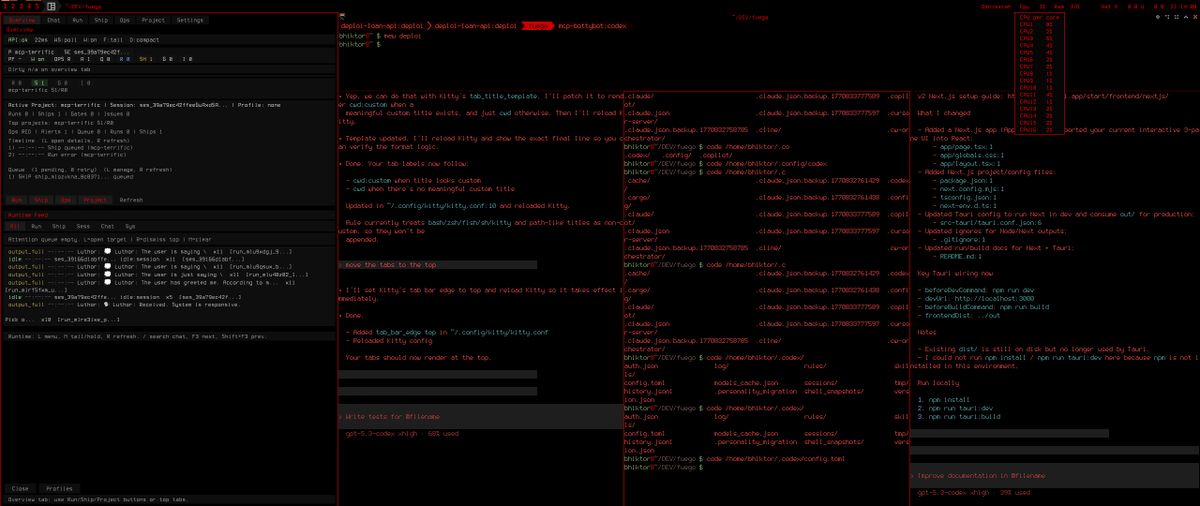 i got my linux box feeling like my mac os computer for editing and well... my windows manager is all minimal... plus my kitty is purring and like a million other things.
and im pondering about how to keep upgrading the omnissiah.
need more red :v