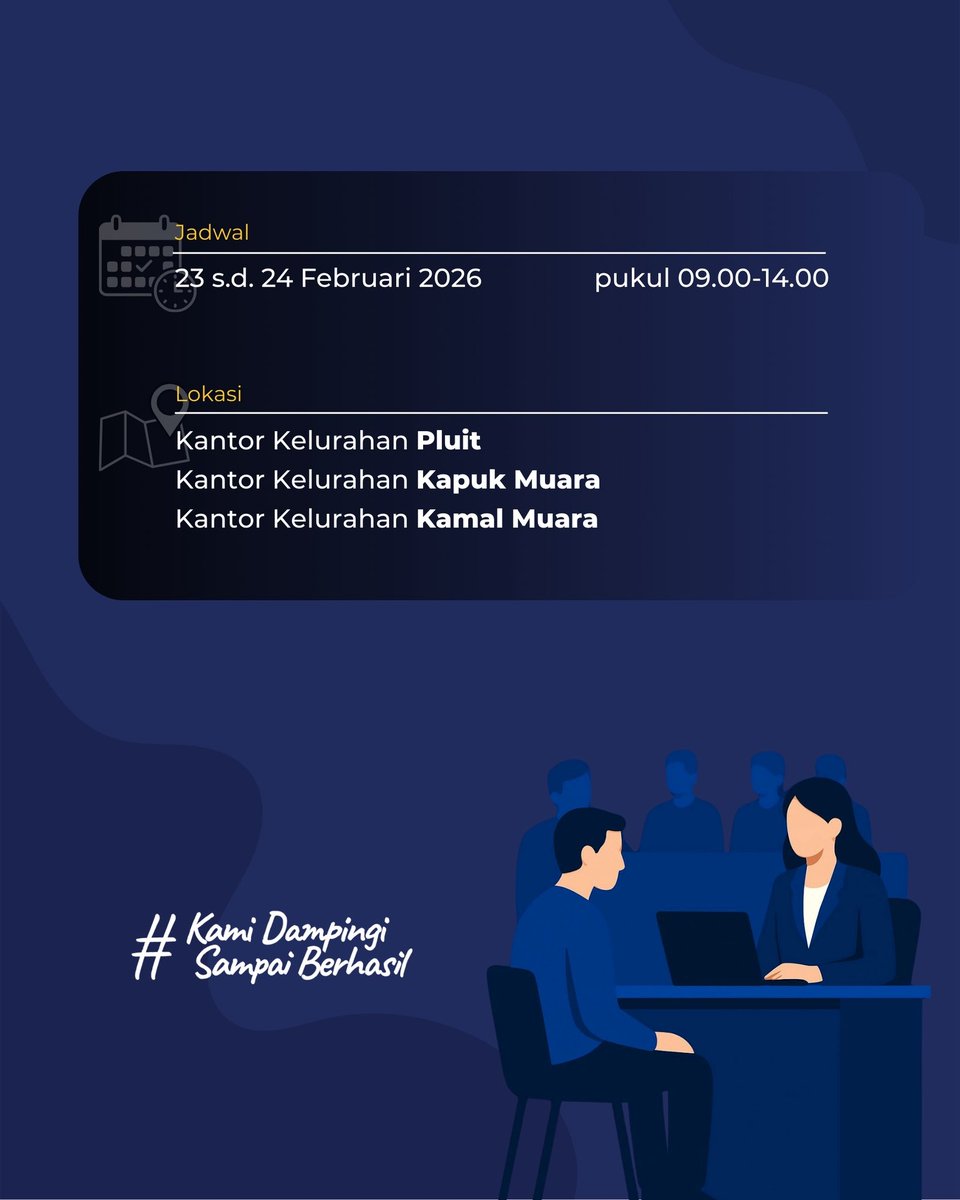 pajakjakut's tweet photo. #KawanPajak yuk merapat!! Ada info pojok pajak nih.

Kanwil DJP Jakarta Utara akan membuka pojok pajak di beberapa Kelurahan untuk dampingi warga Jakut aktivasi akun Coretax hingga lapor SPT.

Cek jadwal dan lokasinya di infografis ini ya.

#PojokPajak
#KamiDampingiSampaiBerhasil https://t.co/sNee7sb7XV