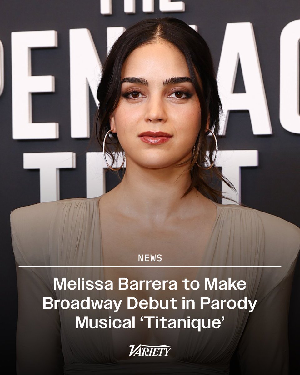 EXCLUSIVE: Melissa Barrera, known for “Scream” and “In the Heights,” will make her Broadway debut in the campy spoof “Titanique.”

The award-winning comedy reimagines James Cameron’s “Titanic” through the perspective and song catalog of Céline Dion.

variety.com/2026/legit/act…