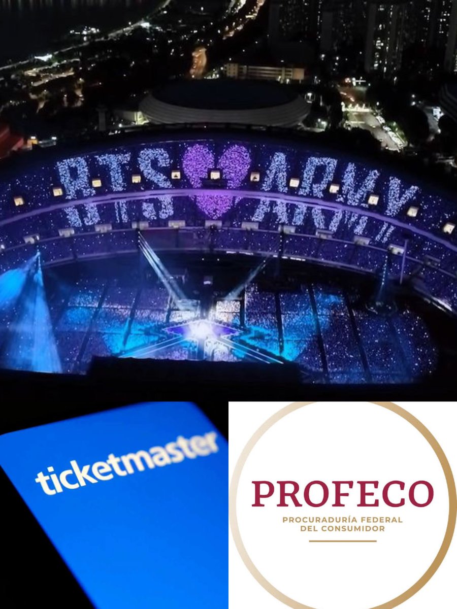 Después de la presión impuesta por las Armys a Ticketmaster y a la Profeco por la injusticia en la venta de boletos para el concierto de BTS, la profeco ordeno: 

Las empresas que comercializan entradas deberán cumplir con las siguientes disposiciones:
 • Dar a conocer, como