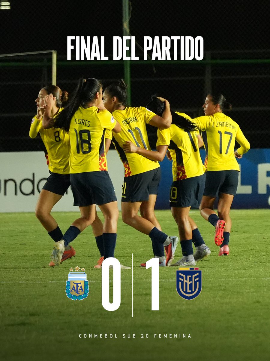 vtv_ecuador's tweet photo. #Deportes#Final ⏱ 90' | 🇦🇷0️⃣-1️⃣🇪🇨 | ⚽️⚽️ #ARGxECU ⚽️⚽️⚽️⚽️⚽️ #CONMEBOLSub20 Femenina •🫡😎📝🎙⚽️⚽️⚽️⚽️⚽️⚽️⚽️⚽️⚽️⚽️ https://t.co/9VbTHTVJvw