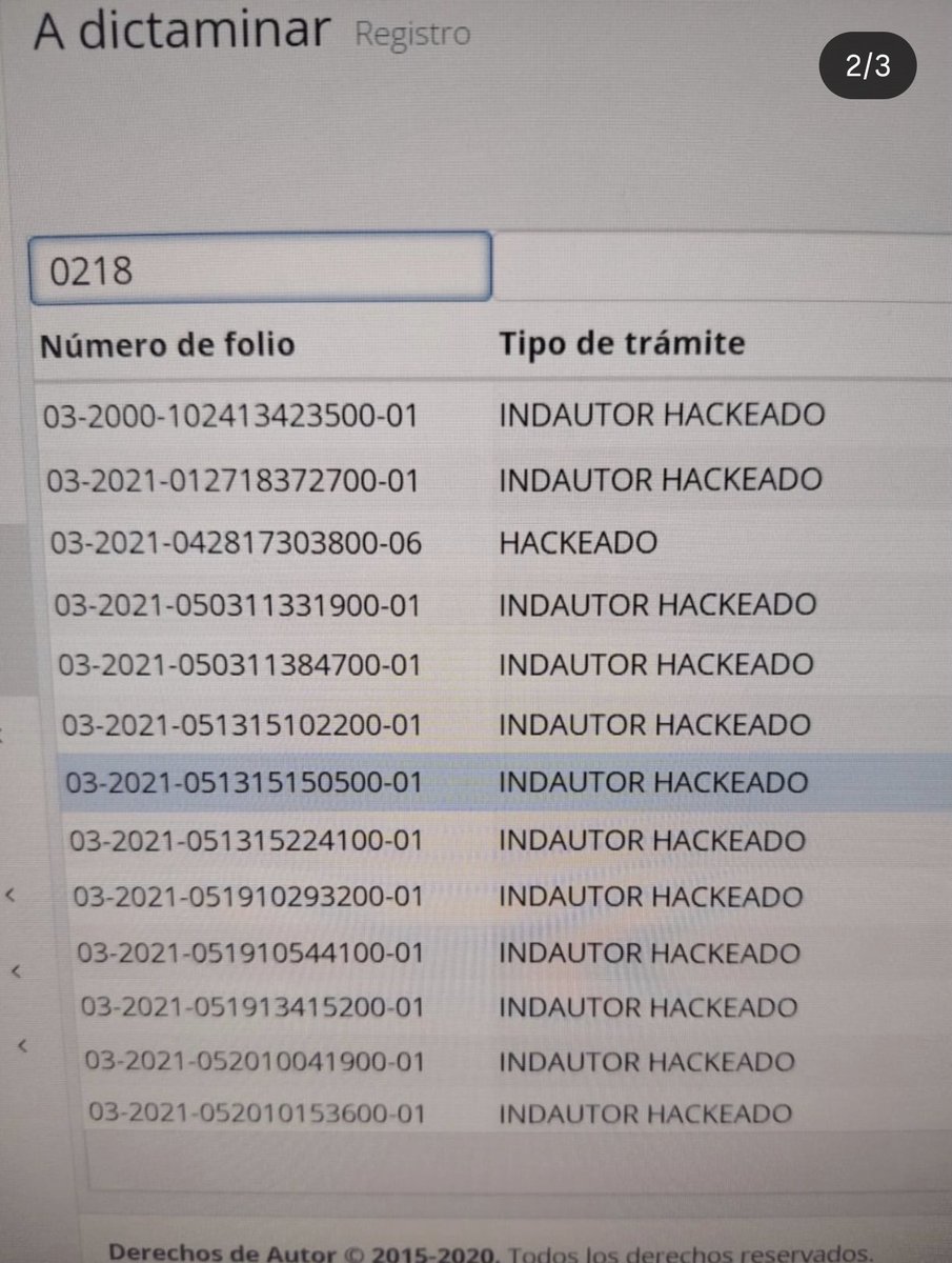 ivillasenor's tweet photo. ⛔️ | Hackean INDAUTOR

Mientras @IndautorMexico informa «trabajos de mantenimiento», exhiben evidencias del sistema vulnerado.

En mi experiencia, siempre que dicen «mantenimiento»...

Las imágenes fueron publicadas por Alfonso Elizarrarás en su cuenta de Instagram.
