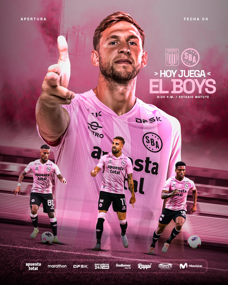 🏆 HOY JUEGA EL CALLAO 🏆

🕗 8:00 p.m.
🏟️ Estadio Alejandro Villanueva
📍 Lima
🆚 Alianza Lima

🎟️ Consigue tus entradas virtuales, Tribuna Rosada VIP y banderolas en ticketmaster.pe/event/tribuna-…

#VamosBoysTodaLaVida