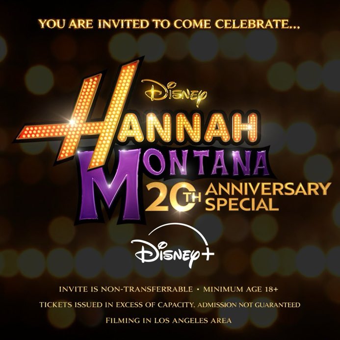 🚨 Miley Cyrus is officially sending fans invitations to the HANNAH MONTANA: 20TH ANNIVERSARY for free!