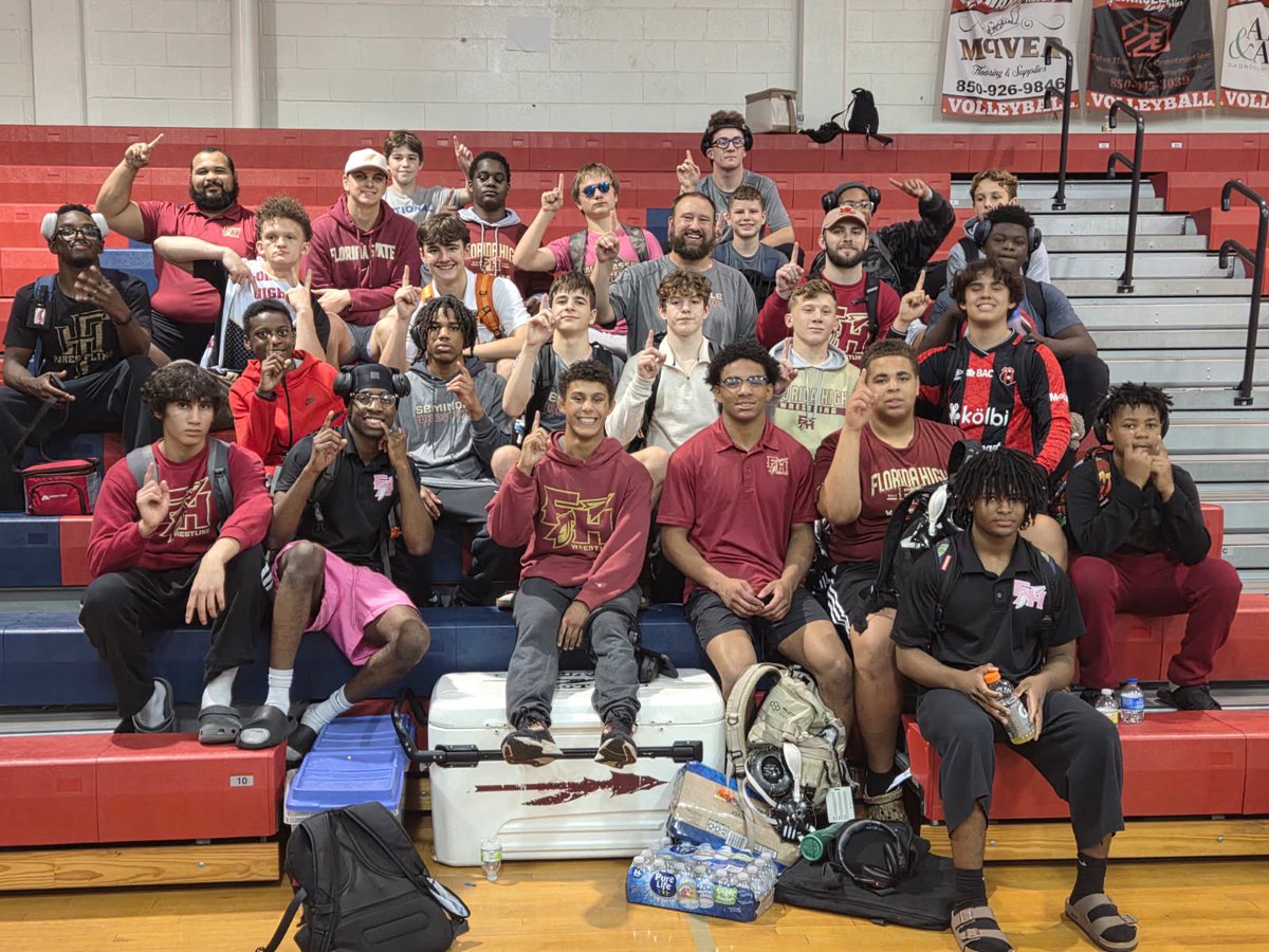 FSUSWrestling's tweet photo. HISTORY.

All 13 wrestlers qualified.
7️⃣ Individual Champions.
And for the FIRST TIME IN PROGRAM HISTORY — DISTRICT CHAMPS. 🏆

Proud of this team and the work they’ve put in to make history. Back to work tomorrow…

#pushthebutton https://t.co/DFVLK0dzje